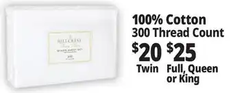Ocean State Job Lot Cotton Sheet Set offer