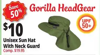 Ocean State Job Lot Unisex Sun Hat With Neck Guard offer