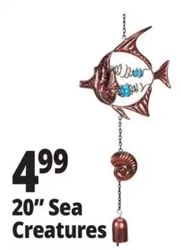 Ocean State Job Lot 20 Sea Creature Wind Chime offer