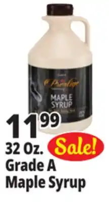 Ocean State Job Lot Grade A Maple Syrup 32 oz offer