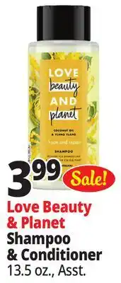 Ocean State Job Lot Love Beauty & Planet Shampoo & Conditioner offer