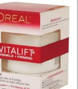 Ocean State Job Lot L'Oreal Revitalift Anti-Wrinkle + Firming Face/Neck Contour Cream 1.7 oz offer