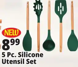 Ocean State Job Lot 5 Pc. Silicone Utensil Set offer