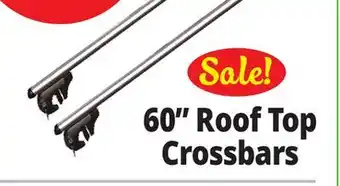 Ocean State Job Lot 60 Roof Top Crossbars offer