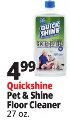 Ocean State Job Lot Quickshine Pet & Shine Floor Cleaner offer