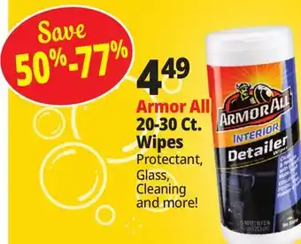 Ocean State Job Lot Armor All 20-30 Ct. Wipes offer
