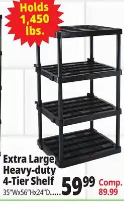 Ocean State Job Lot Extra Large Heavy-duty 4-Tier Shelf offer