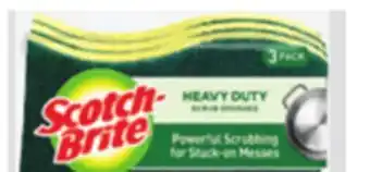 Ocean State Job Lot Scotch-Brite Non-Scratch Scrub Sponges 3 Pack offer