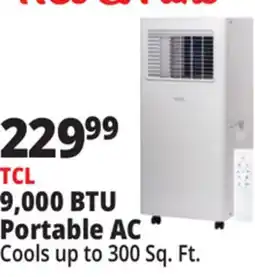 Ocean State Job Lot TCL 9 500 BTU Smart Portable Air Conditioner offer