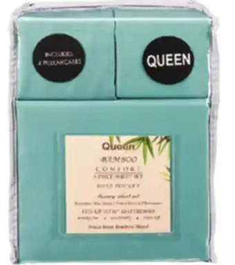 Ocean State Job Lot Queen Bamboo Blend Sheet Sets offer
