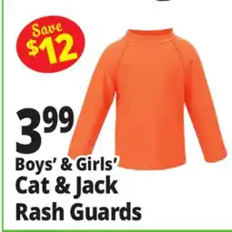 Ocean State Job Lot Boys' & Girls' Cat & Jack Rash Guards offer