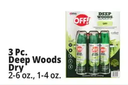 Ocean State Job Lot Off! Deep Woods Insect Repellent 3pk offer