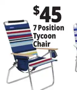 Ocean State Job Lot 7-Position Copa Hi-Back Big Tycoon Beach Chair offer