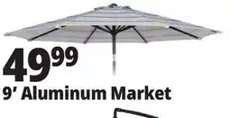 Ocean State Job Lot 9' Aluminum Market Umbrella with Tilt offer