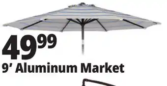 Ocean State Job Lot 9' Aluminum Market Umbrella with Tilt offer