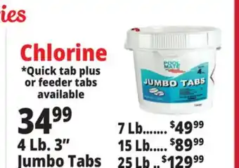 Ocean State Job Lot Chlorine offer