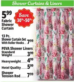 Ocean State Job Lot Shower Curtains & Liners offer