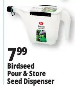 Ocean State Job Lot Birdseed Pour & Store Dispenser offer