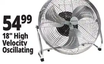 Ocean State Job Lot Penguin High Velocity Internal Oscillation Floor Fan 18 offer