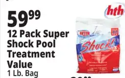 Ocean State Job Lot HTH Super Shock Pool Shock Treatment 12 Count offer