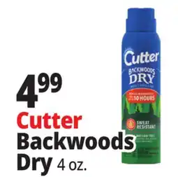 Ocean State Job Lot Cutter Backwoods Dry Insect Repellent 4 oz offer
