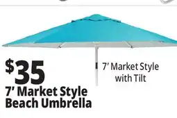Ocean State Job Lot 7' Market Style Beach Umbrella offer