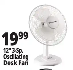 Ocean State Job Lot Penguin Oscillating Desk Fan 12 offer