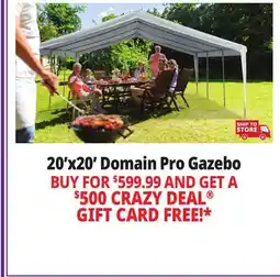 Ocean State Job Lot Caravan Canopy Domain Pro 400 Carport Shelter 20' x 20' offer
