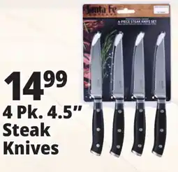 Ocean State Job Lot Santa Fe Professional Grade Steak Knife Set 4 Piece offer