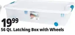 Ocean State Job Lot Sterilite Wheeled Latch Top Storage Box 56 Qt offer