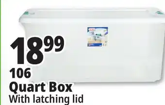 Ocean State Job Lot Sterilite Latch Top Storage Box 106 Qt offer