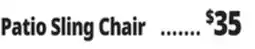Ocean State Job Lot Steel Stacking Sling Chair offer