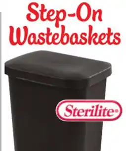 Ocean State Job Lot Sterilite Step-On Black Wastebasket 11.9 Gal offer