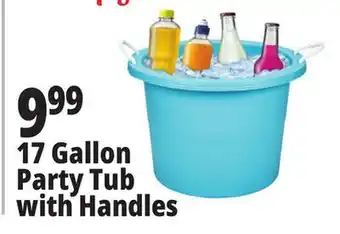 Ocean State Job Lot Party Tub with Rope Handles 17 Gal offer