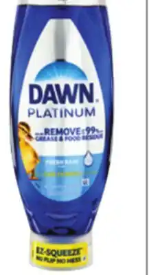 Ocean State Job Lot Dawn Platinum EZ-Squeeze Liquid Dish Detergent 24.3 oz offer
