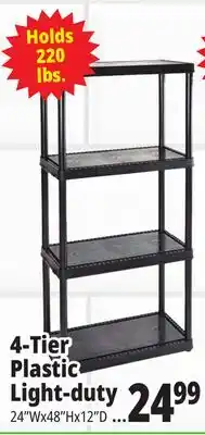 Ocean State Job Lot Maxit 5-Tier Heavy-Duty Plastic Shelving Unit offer