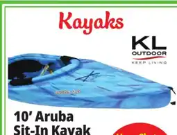 Ocean State Job Lot KL Outdoor Aruba 10' Sit-In Kayak Ocean Berry offer