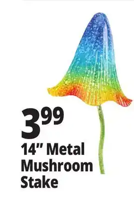 Ocean State Job Lot Outdoor Living Accents Metal Mushroom Stake 14 offer