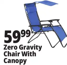 Ocean State Job Lot Reclining Zero Gravity Chair with Canopy offer