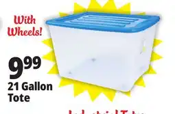 Ocean State Job Lot Gracious Living Stackable Storage Tote with Wheels 80 L offer