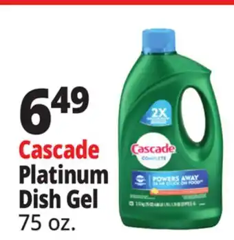 Ocean State Job Lot Cascade Complete Citrus Dishwasher Detergent with Dawn 75 oz offer