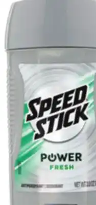 Ocean State Job Lot Speed Stick Power Fresh Antiperspirant Deodorant 3 oz offer
