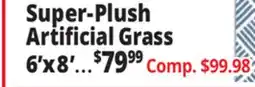 Ocean State Job Lot Super Plush Artificial Grass Rug 6' x 8' offer