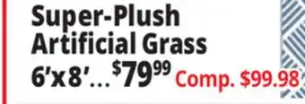 Ocean State Job Lot Super Plush Artificial Grass Rug 6' x 8' offer