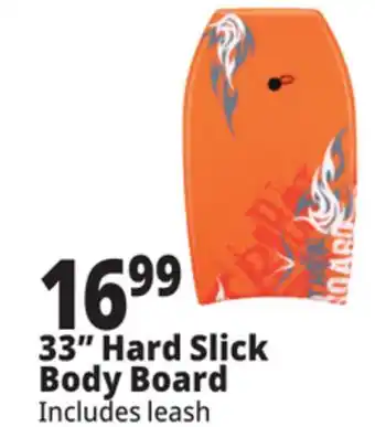 Ocean State Job Lot Hard Slick Body Board 33 offer