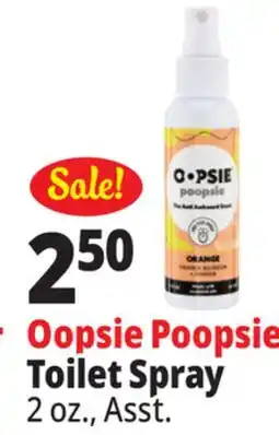 Ocean State Job Lot Oopsie Poopsie Orange & Ginger Toilet Spray 2 oz offer