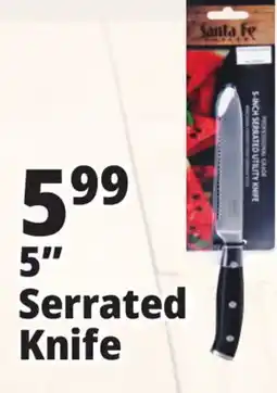 Ocean State Job Lot Santa Fe Professional Grade 5-Inch Serrated Utility Knife offer