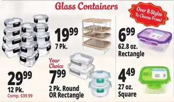 Ocean State Job Lot Glass Food Storage Container offer
