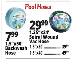 Ocean State Job Lot SwimWorks Spiral Wound Pool Vacuum Hose offer