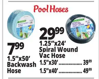 Ocean State Job Lot SwimWorks Spiral Wound Pool Vacuum Hose offer